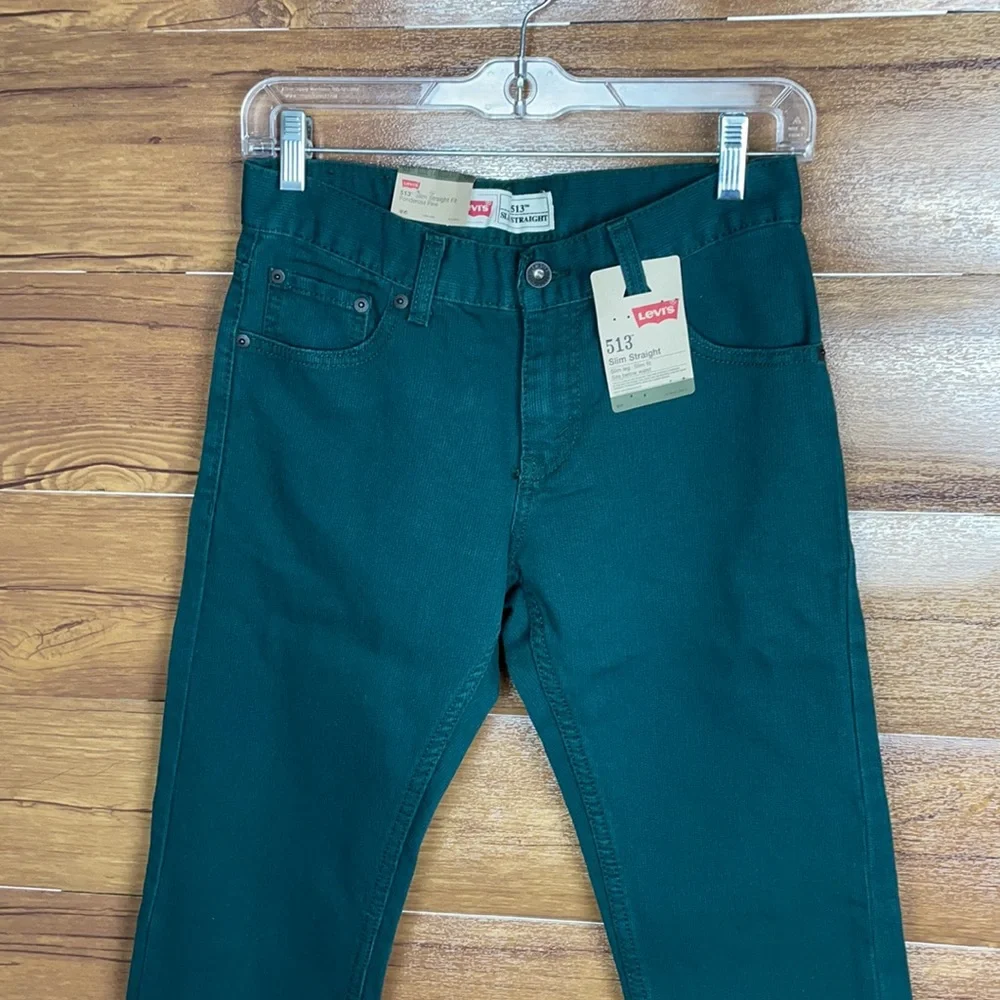 Levi’s 513 boys slim straight fit ponderosa pine pant size 14 27 X 27